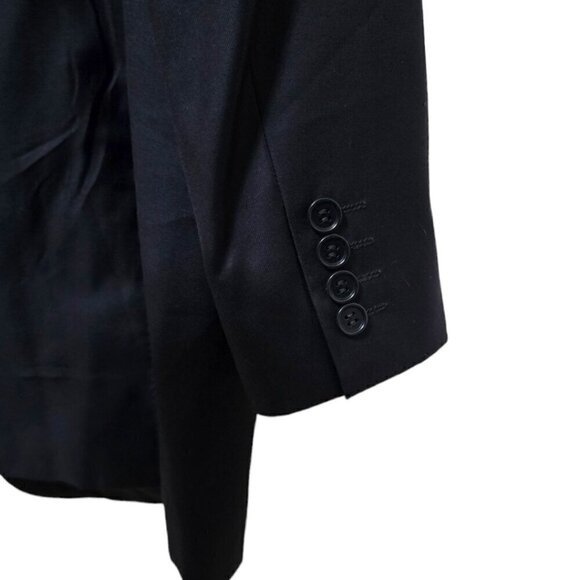 Canali Vintage Navy Single Breasted Italian Wool Blazer Sz 50L - Picture 5 of 12